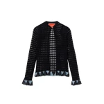 La DoubleJ Fiocchetto Cardigan in Solid Black - Knitwear - Milanese Maximalist Fashion at Luxury Shoes 