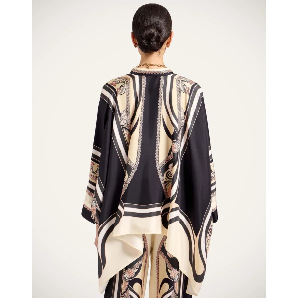 La DoubleJ Foulard Shirt in Ambrosia Placée Pale Pink - Tops - Milanese Maximalist Fashion at Luxury Shoes 