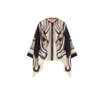 La DoubleJ Foulard Shirt in Ambrosia Placée Pale Pink - Tops - Milanese Maximalist Fashion at Luxury Shoes 