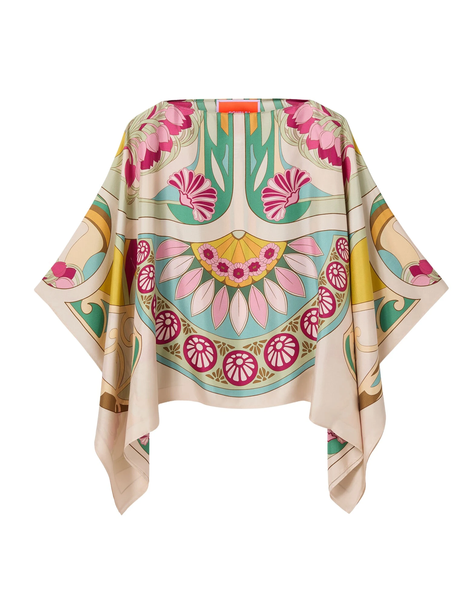 La-DoubleJ-Foulard-Top-in-Tulip-Placee-Green37312_nobg La DoubleJ Foulard Top in Tulip Placée Green - Tops - Milanese Maximalist Fashion at Luxury Shoes