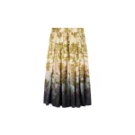 La DoubleJ Gala Skirt in Oasis Ombré Placée Green & Black - Skirts - Milanese Maximalist Fashion at Luxury Shoes 