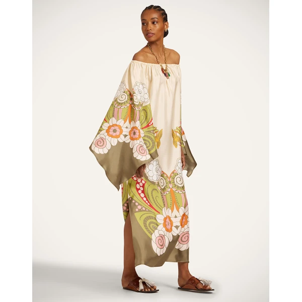 La DoubleJ Goddess Dress in Ambrosia Placée Ivory - Dresses - Milanese Maximalist Fashion at Luxury Shoes 