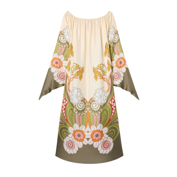 La DoubleJ Goddess Dress in Ambrosia Placée Ivory - Dresses - Milanese Maximalist Fashion at Luxury Shoes 