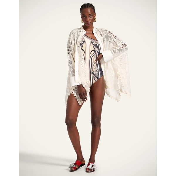 La DoubleJ Goddess Suit in Ambrosia Placée Pale Pink - Beachwear - Milanese Maximalist Fashion at Luxury Shoes 