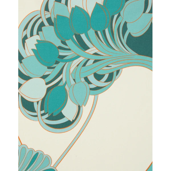 La DoubleJ Goddess Suit in Blooming Tulip Placée Mint - Beachwear - Milanese Maximalist Fashion at Luxury Shoes 