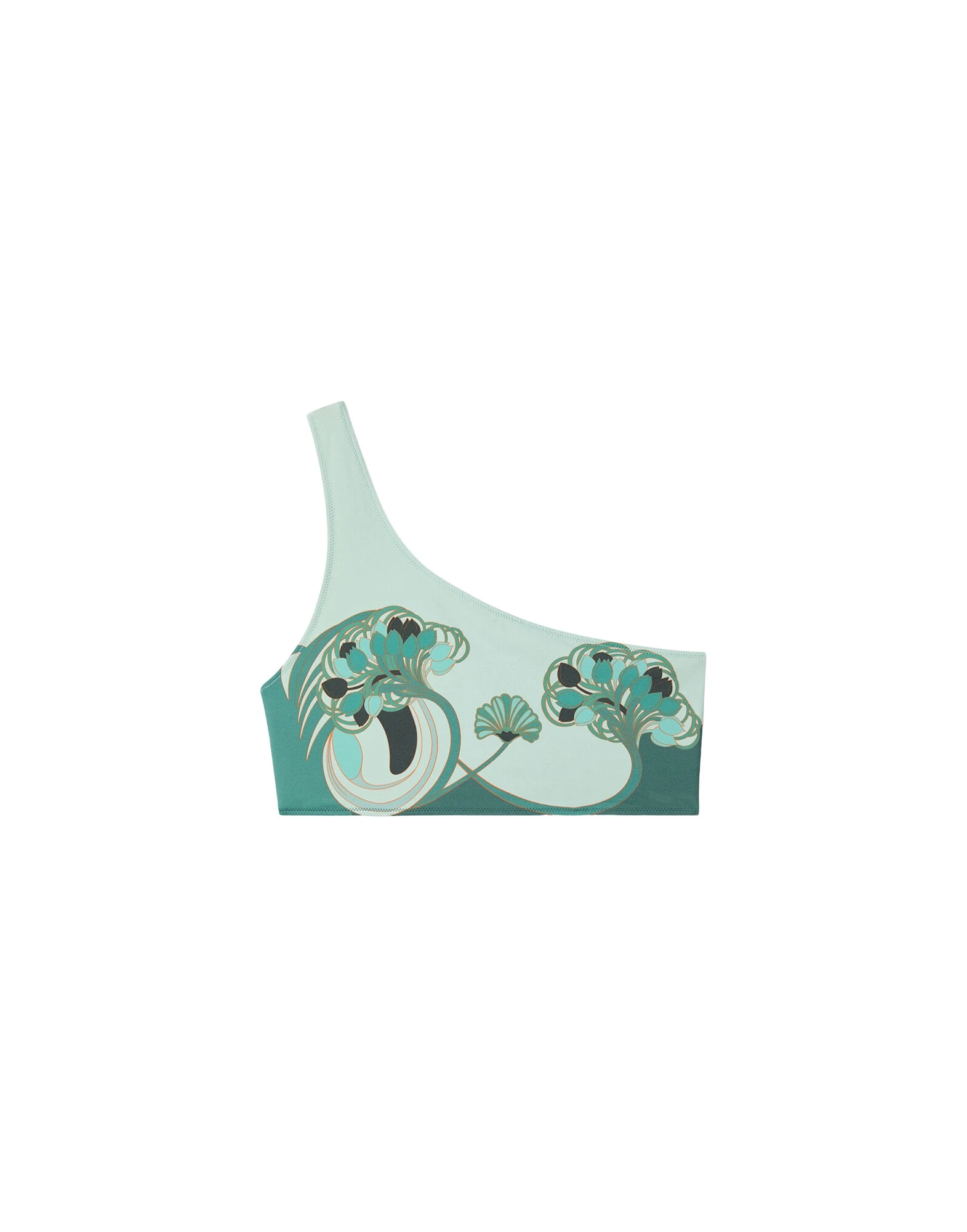 La-DoubleJ-Goddess-Top-in-Blooming-Tulip-Placee-Mint15544_nobg La DoubleJ Goddess Top in Blooming Tulip Placée Mint - Beachwear - Milanese Maximalist Fashion at Luxury Shoes