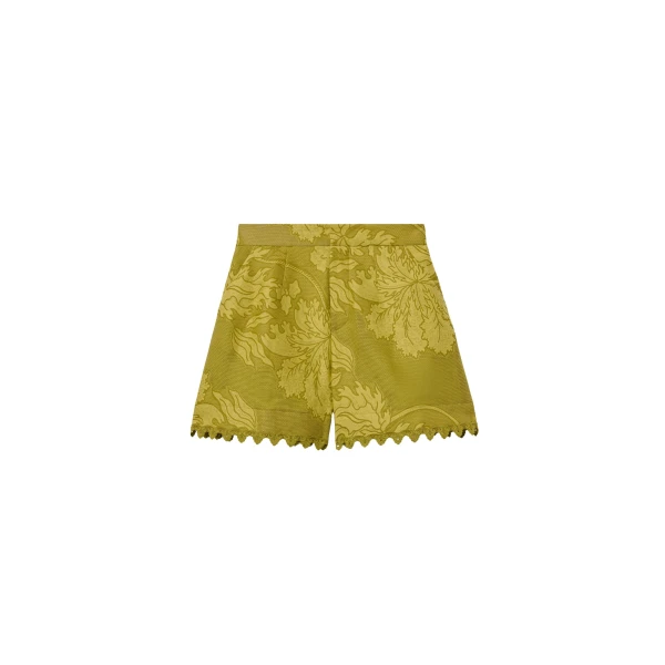 La DoubleJ Good Butt Shorts in Solid Green - Shorts - Milanese Maximalist Fashion at Luxury Shoes 