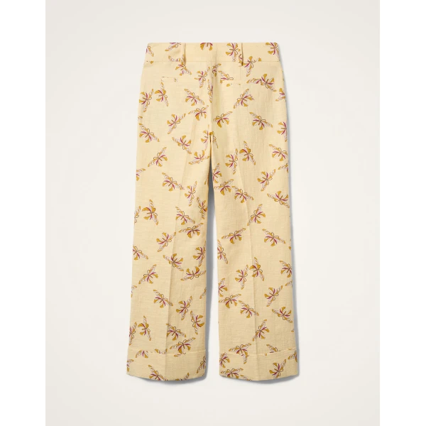 La DoubleJ Hendrix Pants in Farfalla Buttercream - Pants - Milanese Maximalist Fashion at Luxury Shoes 