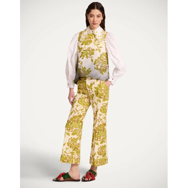 La DoubleJ Hendrix Pants in Oasis Green - Pants - Milanese Maximalist Fashion at Luxury Shoes 