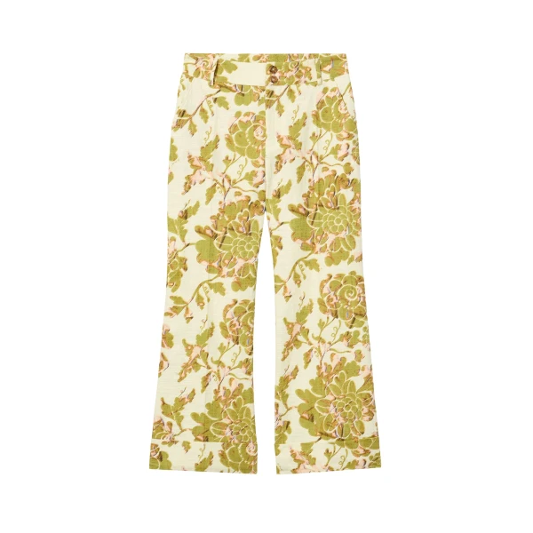 La DoubleJ Hendrix Pants in Oasis Green - Pants - Milanese Maximalist Fashion at Luxury Shoes 
