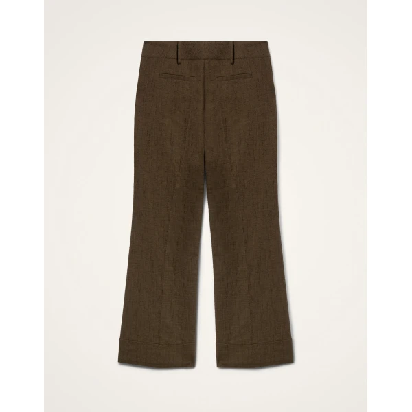La DoubleJ Hendrix Pants in Solid Chocolate - Pants - Milanese Maximalist Fashion at Luxury Shoes 