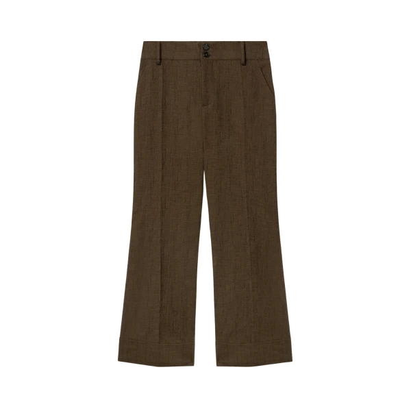 La DoubleJ Hendrix Pants in Solid Chocolate - Pants - Milanese Maximalist Fashion at Luxury Shoes 
