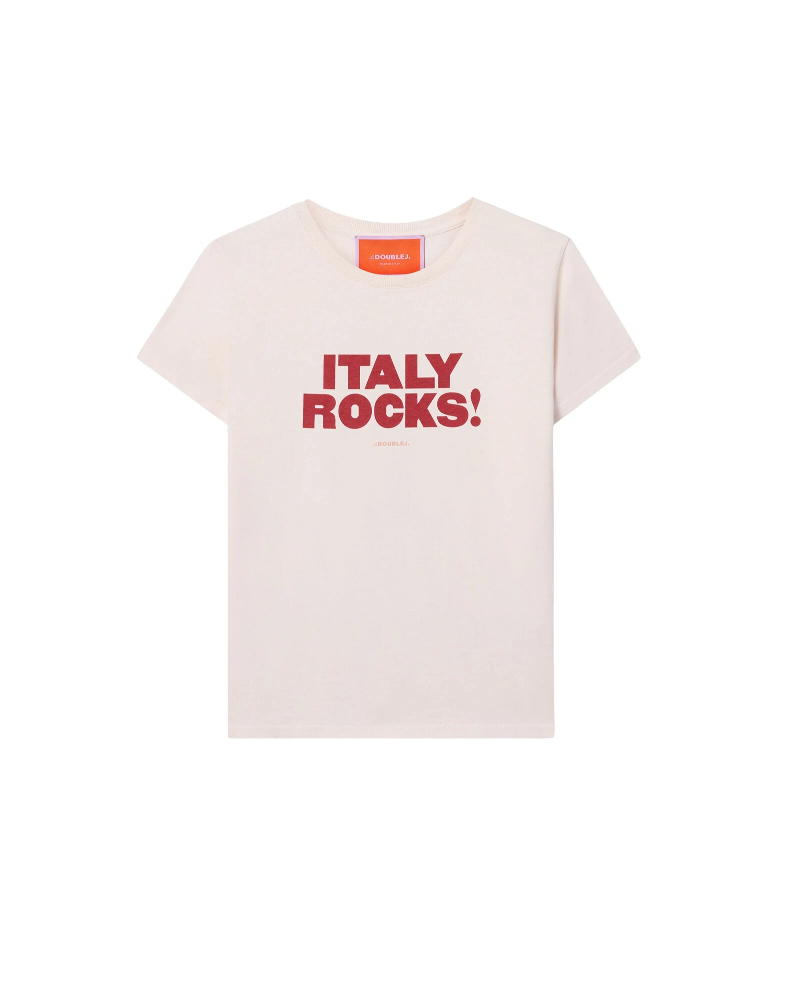 La-DoubleJ-High-Tee-Shirt-in-Solid-Ecru86650_nobg La DoubleJ High Tee Shirt in Solid Ecru - Tops - Milanese Maximalist Fashion at Luxury Shoes