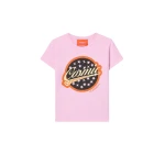 La DoubleJ High Tee Shirt in Solid Lilac - Tops - Milanese Maximalist Fashion at Luxury Shoes 