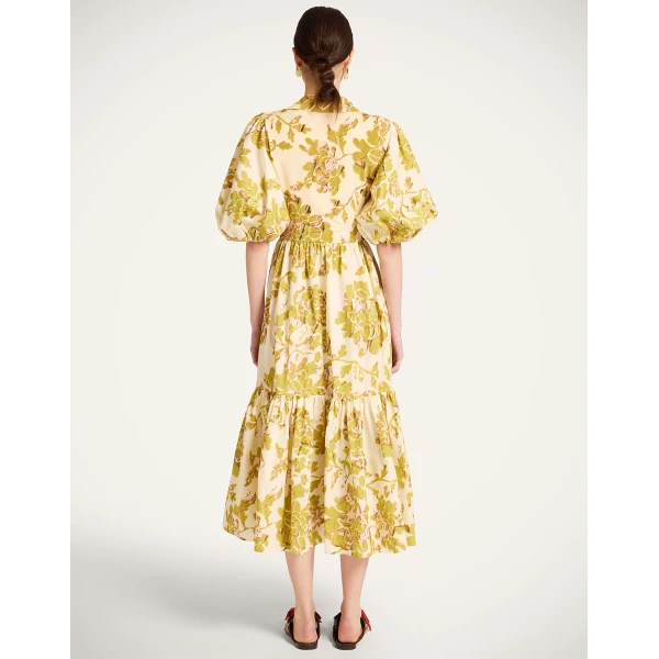 La DoubleJ Ischia Dress in Oasis Green - Dresses - Milanese Maximalist Fashion at Luxury Shoes 