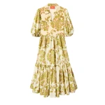 La DoubleJ Ischia Dress in Oasis Green - Dresses - Milanese Maximalist Fashion at Luxury Shoes 