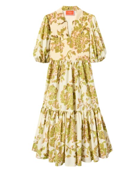 La DoubleJ Ischia Dress in Oasis Green - Dresses - Milanese Maximalist Fashion at Luxury Shoes 