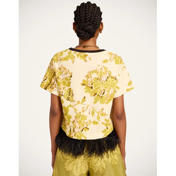 La DoubleJ La Scala Tee in Oasis Green - Tops - Milanese Maximalist Fashion at Luxury Shoes 