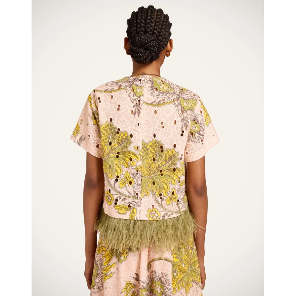 La DoubleJ La Scala Tee in Swathe Pink - Tops - Milanese Maximalist Fashion at Luxury Shoes 