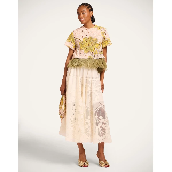 La DoubleJ La Scala Tee in Swathe Pink - Tops - Milanese Maximalist Fashion at Luxury Shoes 