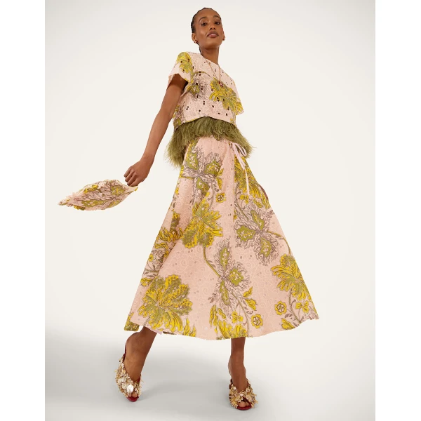 La DoubleJ La Scala Tee in Swathe Pink - Tops - Milanese Maximalist Fashion at Luxury Shoes 