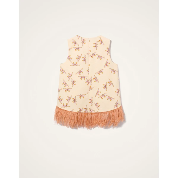 La DoubleJ La Scala Top in Farfalla Buttercream - Tops - Milanese Maximalist Fashion at Luxury Shoes 