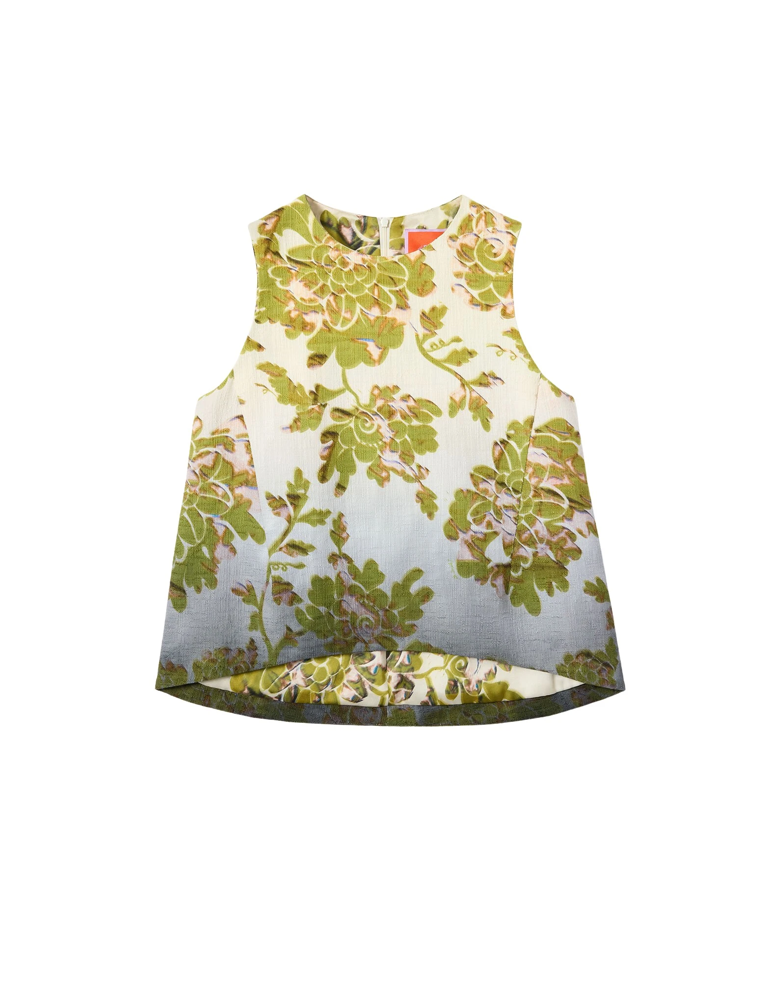 La-DoubleJ-La-Scala-Top-in-Oasis-Ombre-Placee-Green-Black68626_nobg La DoubleJ La Scala Top in Oasis Ombré Placée Green & Black - Tops - Milanese Maximalist Fashion at Luxury Shoes