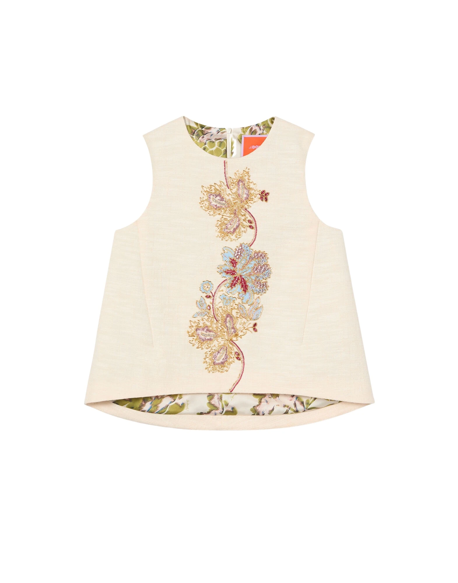 La-DoubleJ-La-Scala-Top-in-Solid-Ivory12972_nobg La DoubleJ La Scala Top in Solid Ivory - Tops - Milanese Maximalist Fashion at Luxury Shoes