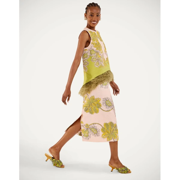 La DoubleJ La Scala Top in Swathe Pink - Tops - Milanese Maximalist Fashion at Luxury Shoes 