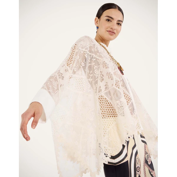 La DoubleJ Lacey Foulard Shirt in Solid Ecru - Tops - Milanese Maximalist Fashion at Luxury Shoes 