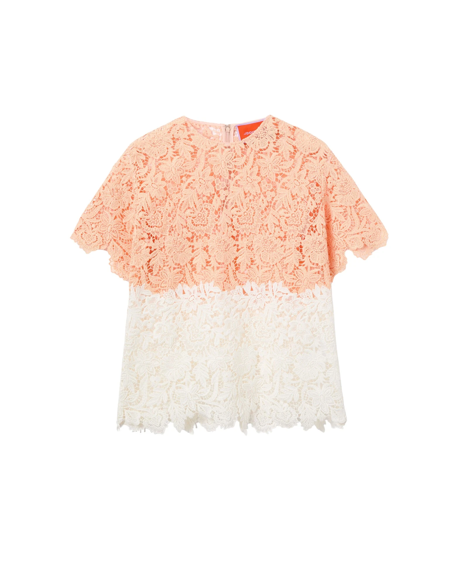 La-DoubleJ-Lacey-House-T-Shirt-in-Solid-Apricot33875_nobg La DoubleJ Lacey House T-Shirt in Solid Apricot - Tops - Milanese Maximalist Fashion at Luxury Shoes