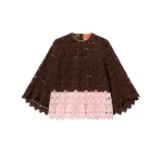 La DoubleJ Lacey Make An Exit Top in Color Block Chocolate & Pink - Tops - Milanese Maximalist Fashion at Luxury Shoes 