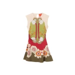 La DoubleJ Lela Mini Dress in Ambrosia Placée Green - Dresses - Milanese Maximalist Fashion at Luxury Shoes 