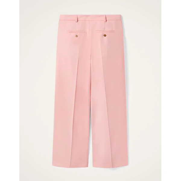 La DoubleJ Loose Pants in Solid Pink - Pants - Milanese Maximalist Fashion at Luxury Shoes 