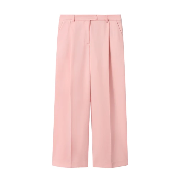 La DoubleJ Loose Pants in Solid Pink - Pants - Milanese Maximalist Fashion at Luxury Shoes 