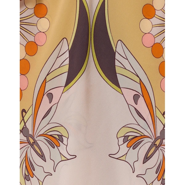 La DoubleJ Magic Top in Florette Placée Pale Pink - Tops - Milanese Maximalist Fashion at Luxury Shoes 