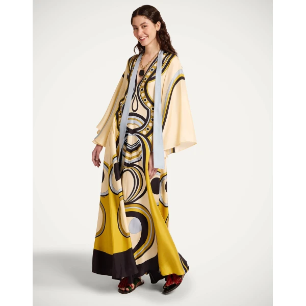 La DoubleJ Magnifico Dress in Sanctuary Placée Ivory - Dresses - Milanese Maximalist Fashion at Luxury Shoes 