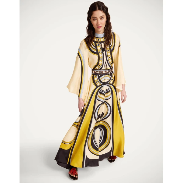 La DoubleJ Magnifico Dress in Sanctuary Placée Ivory - Dresses - Milanese Maximalist Fashion at Luxury Shoes 