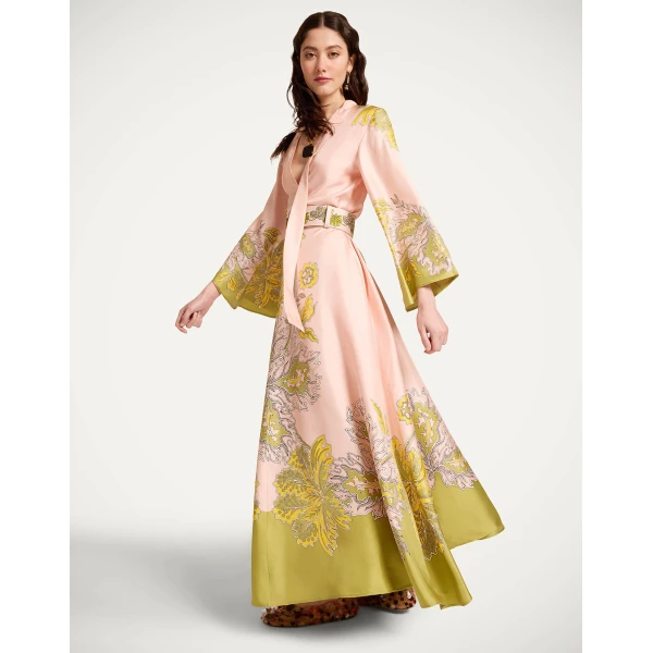 La DoubleJ Magnifico Dress in Swathe Placée Pink - Dresses - Milanese Maximalist Fashion at Luxury Shoes 