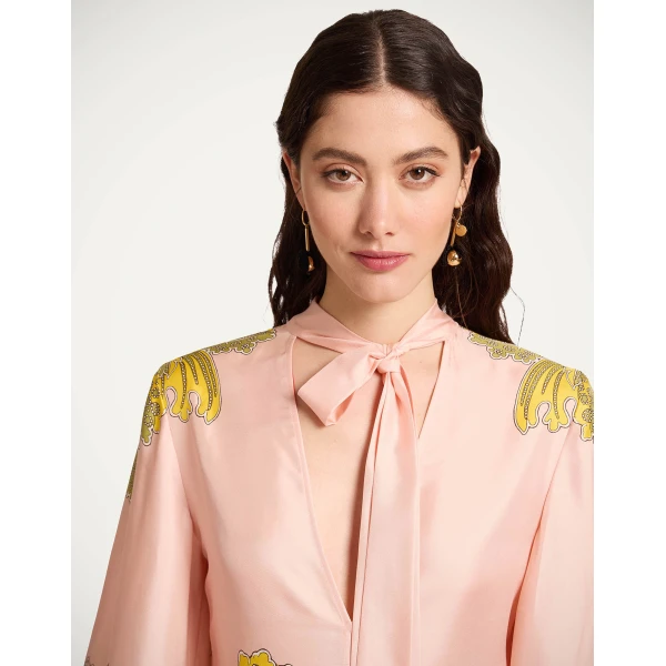 La DoubleJ Magnifico Dress in Swathe Placée Pink - Dresses - Milanese Maximalist Fashion at Luxury Shoes 