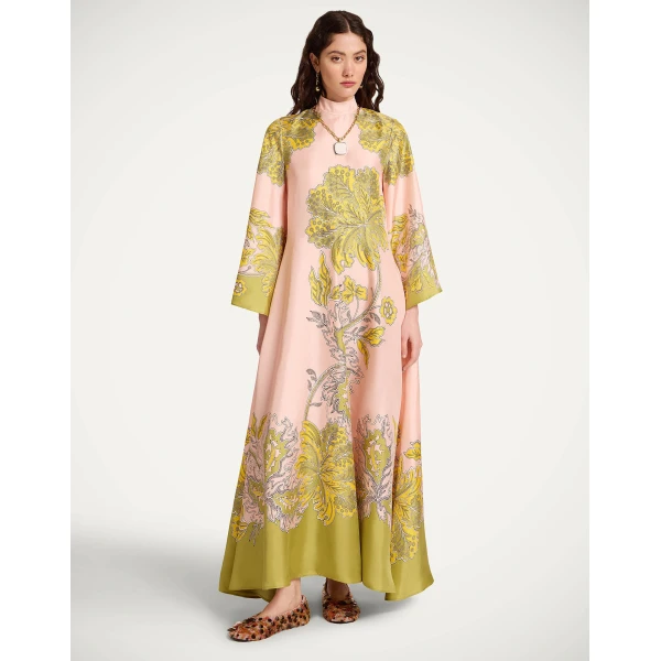 La DoubleJ Magnifico Dress in Swathe Placée Pink - Dresses - Milanese Maximalist Fashion at Luxury Shoes 