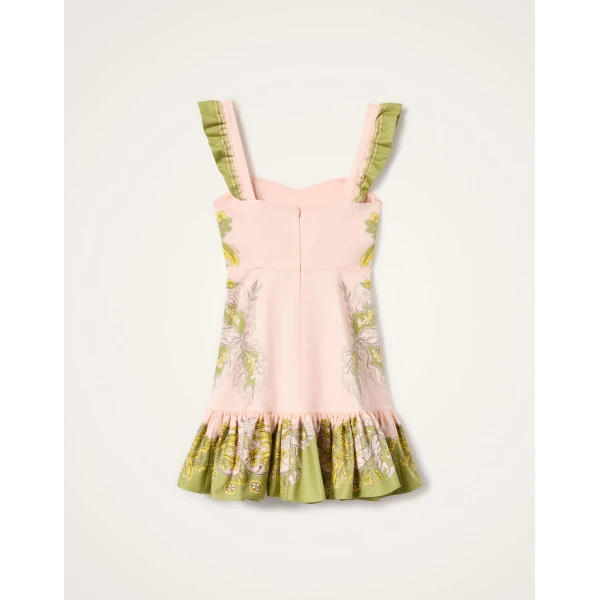 La DoubleJ Mini Gingerbread Dress in Swathe Placée Pink - Dresses - Milanese Maximalist Fashion at Luxury Shoes 