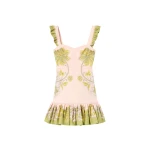 La DoubleJ Mini Gingerbread Dress in Swathe Placée Pink - Dresses - Milanese Maximalist Fashion at Luxury Shoes 