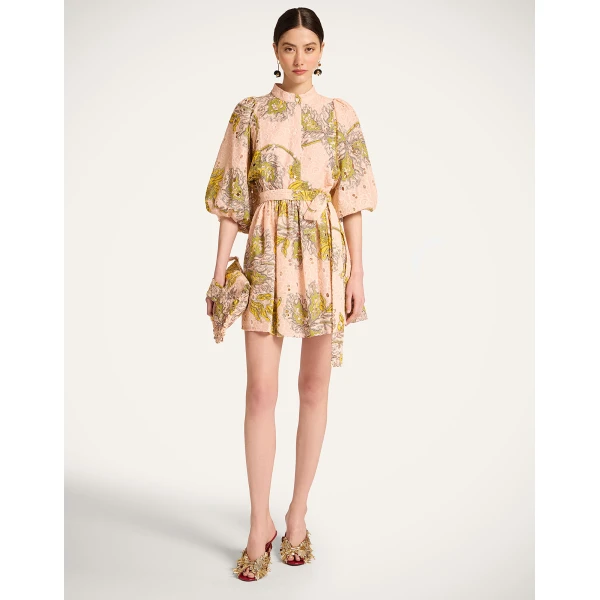 La DoubleJ Mini Portofino Dress in Swathe Pink - Dresses - Milanese Maximalist Fashion at Luxury Shoes 