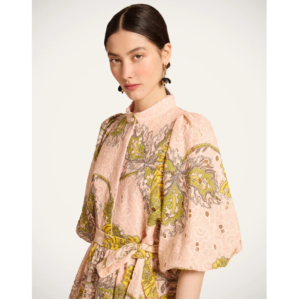 La DoubleJ Mini Portofino Dress in Swathe Pink - Dresses - Milanese Maximalist Fashion at Luxury Shoes 