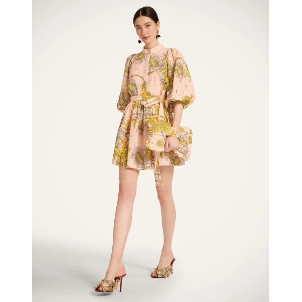 La DoubleJ Mini Portofino Dress in Swathe Pink - Dresses - Milanese Maximalist Fashion at Luxury Shoes 