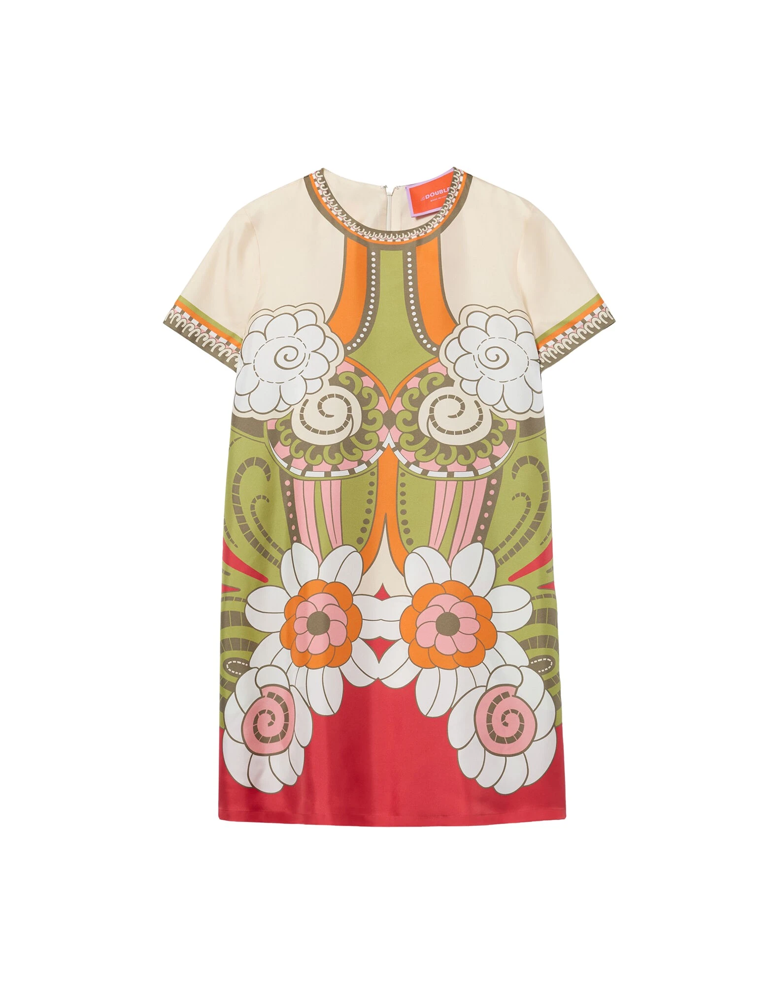 La-DoubleJ-Mini-Swing-Dress-in-Ambrosia-Placee-Green34960_nobg La DoubleJ Mini Swing Dress in Ambrosia Placée Green - Dresses - Milanese Maximalist Fashion at Luxury Shoes