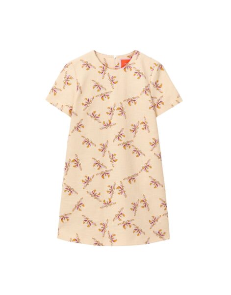 La DoubleJ Mini Swing Dress in Farfalla Buttercream - Dresses - Milanese Maximalist Fashion at Luxury Shoes 