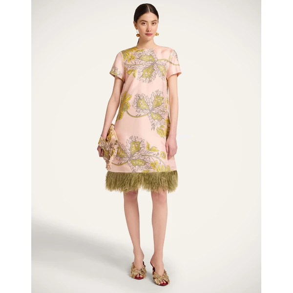 La DoubleJ Mini Swing Dress in Swathe Pink - Dresses - Milanese Maximalist Fashion at Luxury Shoes 