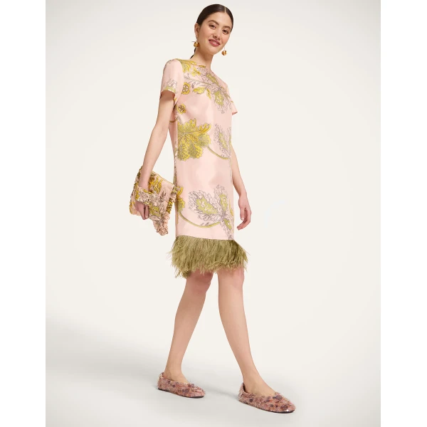 La DoubleJ Mini Swing Dress in Swathe Pink - Dresses - Milanese Maximalist Fashion at Luxury Shoes 